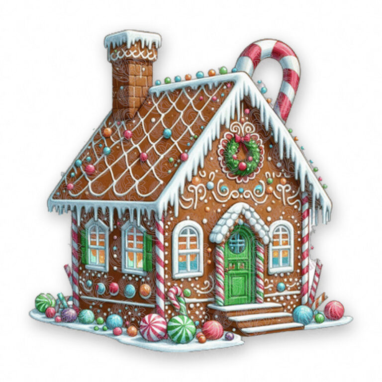 Christmas Whimsical Gingerbread House – GBH20583